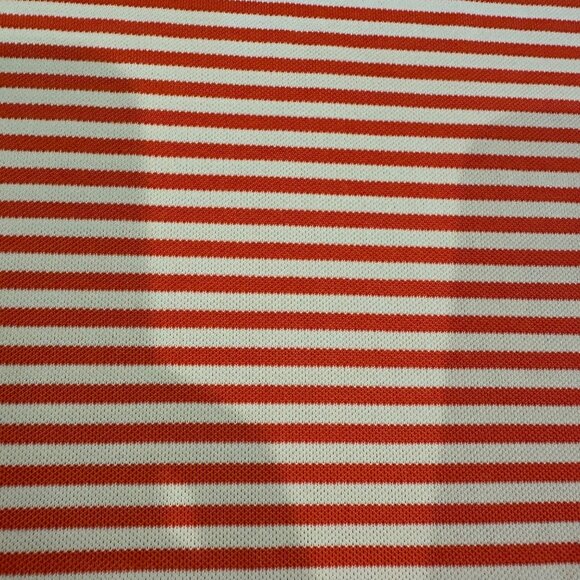 CUTTER & BUCK MENS XL TALL MENS ORANGE STRIPE GOLF POLO DRI FIT NWOT - Picture 4 of 8